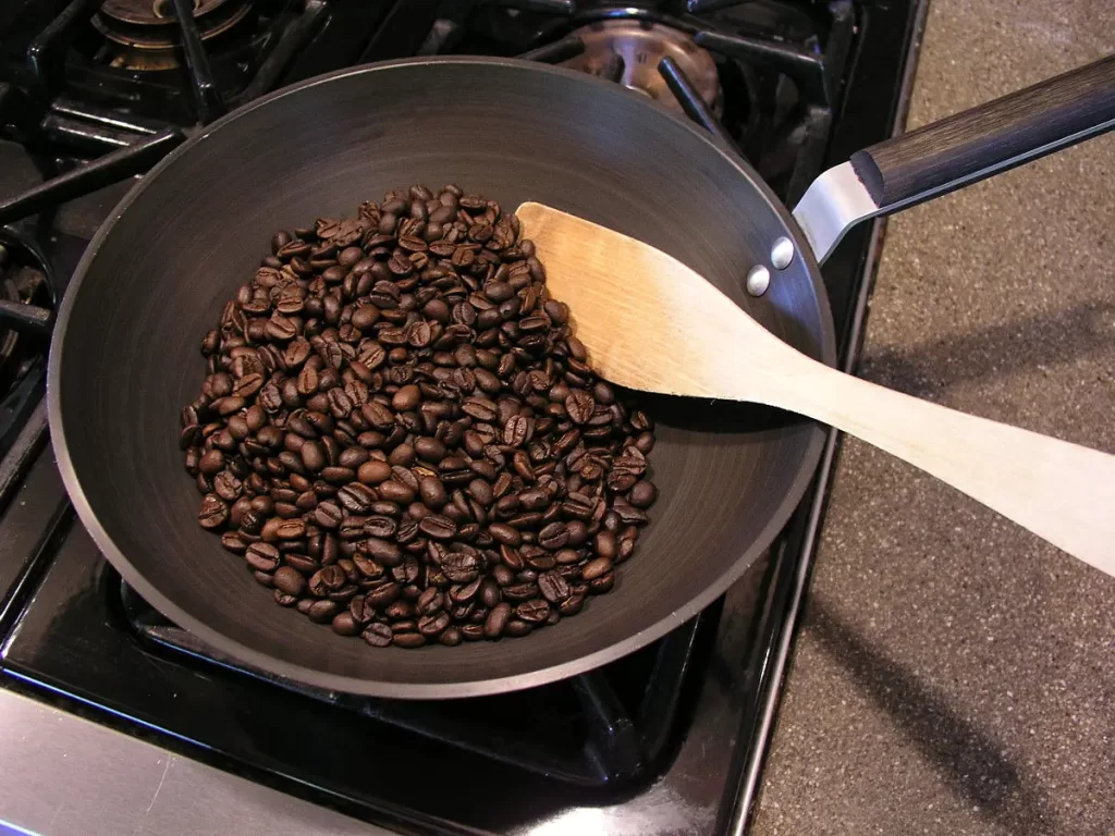 Frying Pan or Grill to roast coffee bean